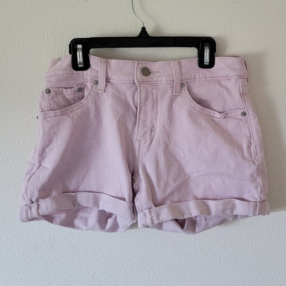 Levi’s Pink Stretch Cuffed Shorts -27